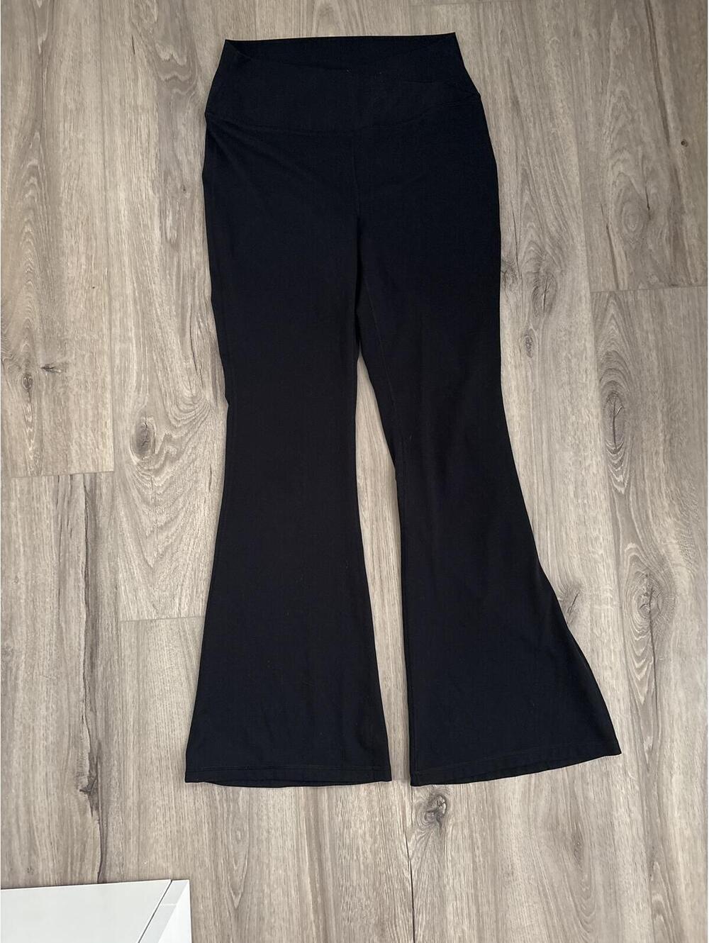 Yogalicious Lux Madison Crossover Flare Pants XL Black